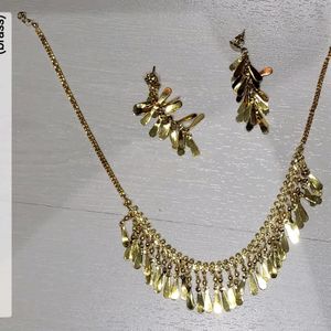 Traditional Jewellery Necklace N Earrings (Bronze