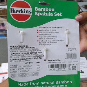 HAWKINS BAMBOO SPATULA SET OF 3