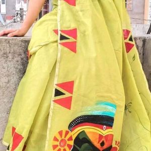 Hand Painted Saree ( Face )