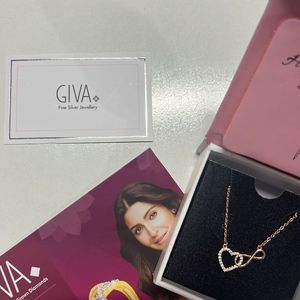 Giva Pure Silver Rose Gold Locket  Pendant