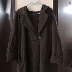 Dark Brown Oversize Overcoat