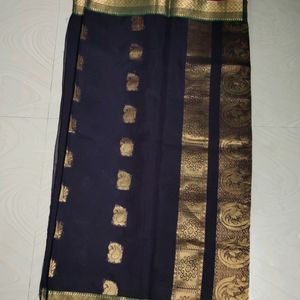 Black Colour Saree With Blouse