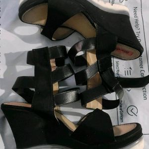 Black Strap Heels
