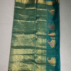 Pure Kanchi Pattu Saree With Blouse Piece