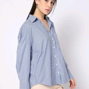 White Oversized Shirt For Women