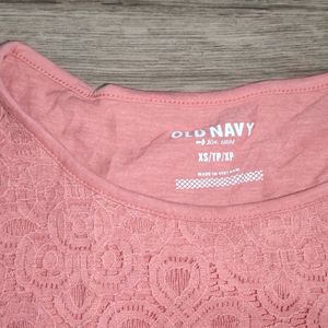 T-shirt with net detailing