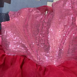 Organza Frock For 1-2.5 Years