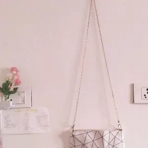 Sling Bag With Golden Chain Strap