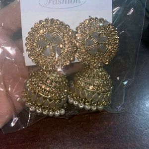 Golden Heavy Jhumka