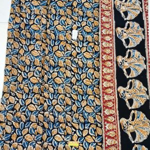 Kalamkari Cotton Silk Saree