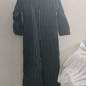 Black Striped Kurta From Myntra ...Used Only Twice