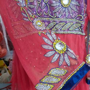 Stylish Long Anarkali With Dupatta & Paijama