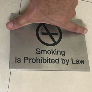 No Smoking table stand (Metal)