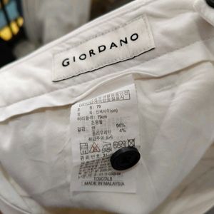 GIORDANO  SOFT FABRIC TROUSER✅✅😊