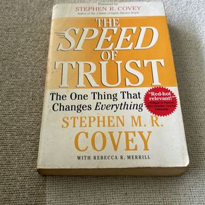 The Speed Of Trust By Stephen Covey