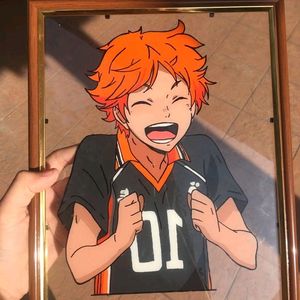 Hinata Glass Painting (Frame Not Included)