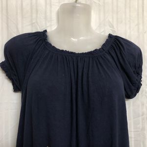 Blue Short Sleeve Top