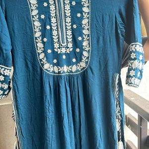 Fully Embroidered Naira Cut Kurta