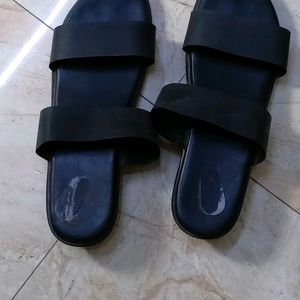 Black Wedges Sandals.