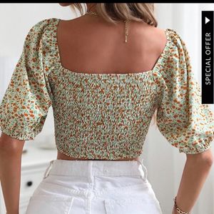 Floral crop top