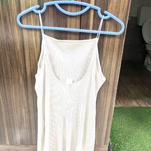 New H&m White Strappy Bodycon Dress