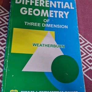 Differential Geometry Of Three Dimension Book