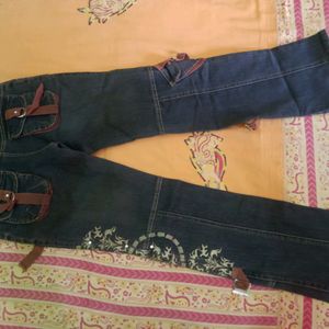 Girls Cargo Jeans