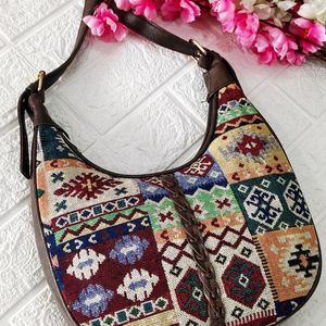 Stylish Jacquard Sling Bag