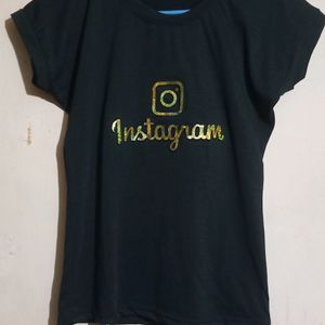 Stylish Instagram Title Tee for Ladies