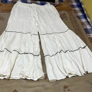 Sharara Pant Off White Colour Size XL