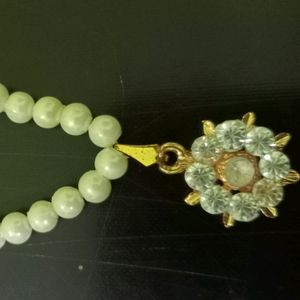 Pearl Necklace With Earing