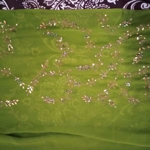 Hand Work Saree With Unstitched Blouse