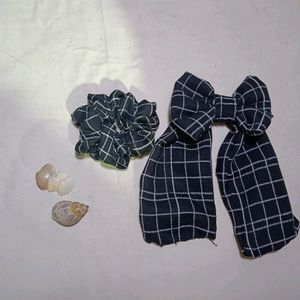 A Black Bow And Scrunchie