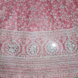 Baby Pink Colour Beautiful Dress With Dupatta