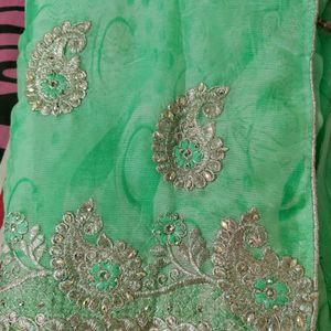 Cut work Festive Saree