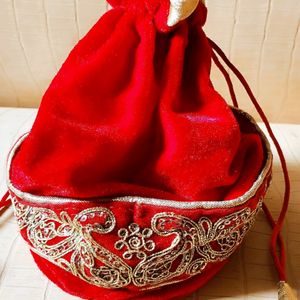 Beautiful Hand Embroidery Potli Bag For Function