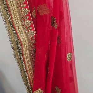 Elegant Bridal Red Dupatta