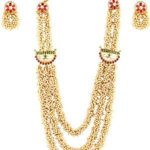 3 Layer Long Moti Nacklace