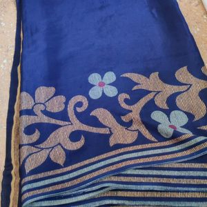 Navy Blue Saree