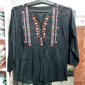 Neck Embroidery Work Top
