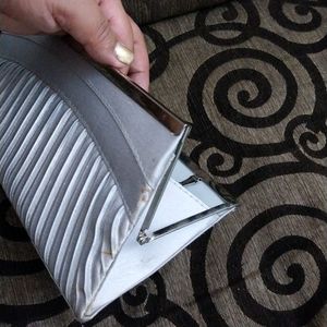 Women Silver Clutch Bag