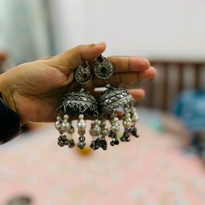 Oxidised Jhumka