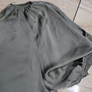 Shiny Olive Color H&M Top