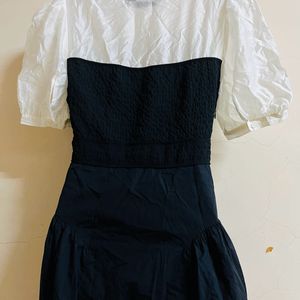 Korean Black Flared One Piece