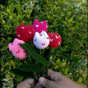 Crochet Heart ❤️ Print Tulip 🌷
