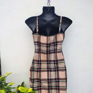 Shein Plaid Bodycon Dress