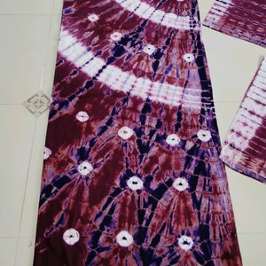 Bandhani Batik Double Bedsheet With 2 Pillow Cover