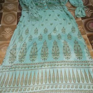 Light Green Cotton Kurti