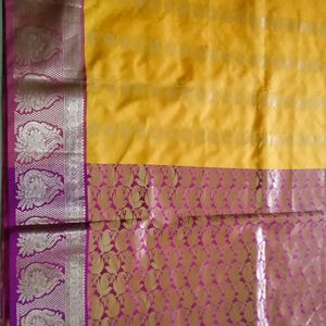 4.50m Yellow New Saree