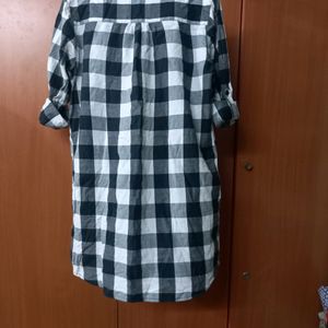 Black&white Checked Shirt (XXL size)